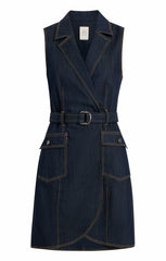 Sleeveless Jenessa Dress Indigo