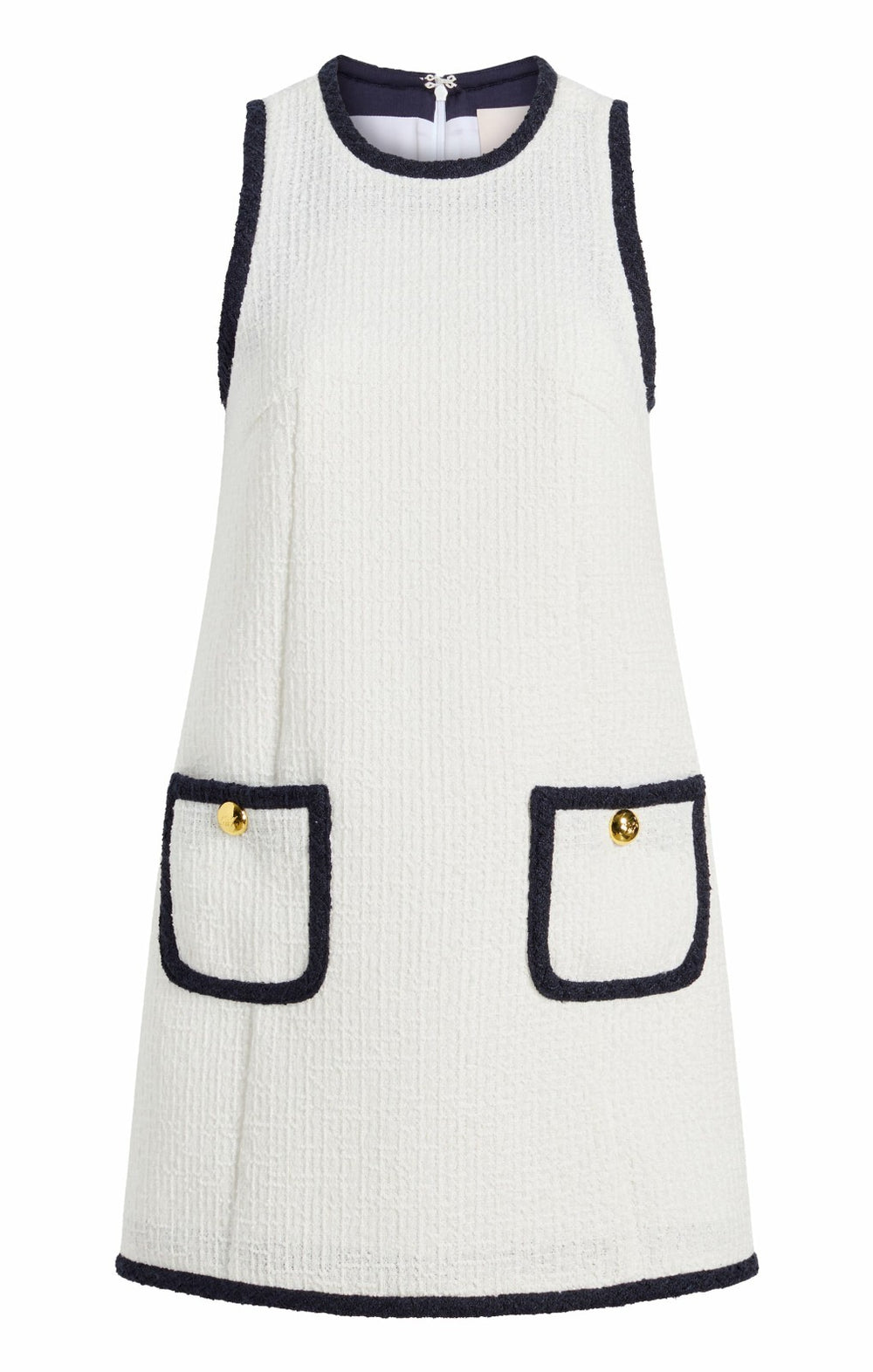 Contrast Auden Dress White/Navy