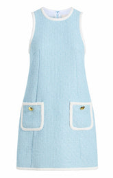 Contrast Auden Dress Whispering Sky /White