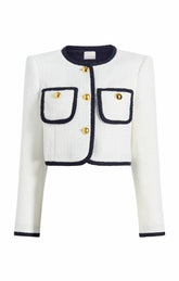 Contrast Auden Jacket White/Navy