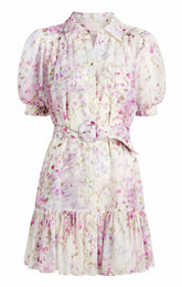 Midsummer Bloom Halbini Dress Ivory Multi