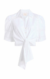 Three Quarter Sleeve Lace Mari White
