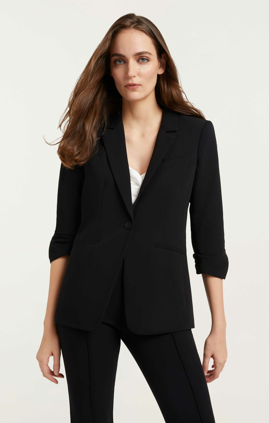 Crepe Khloe Blazer Black