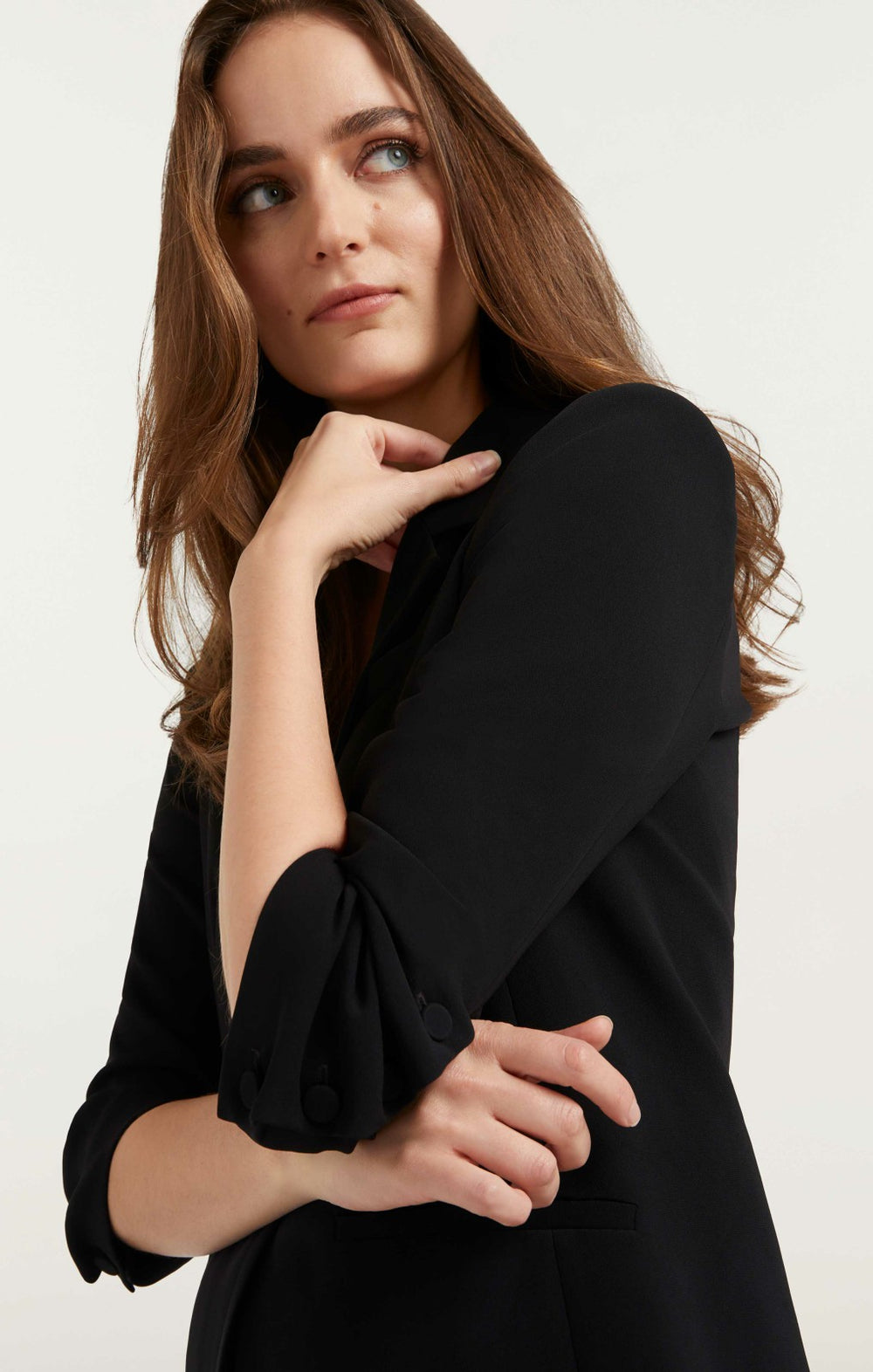 Crepe Khloe Blazer Black