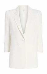 Crepe Khloe Blazer Ivory