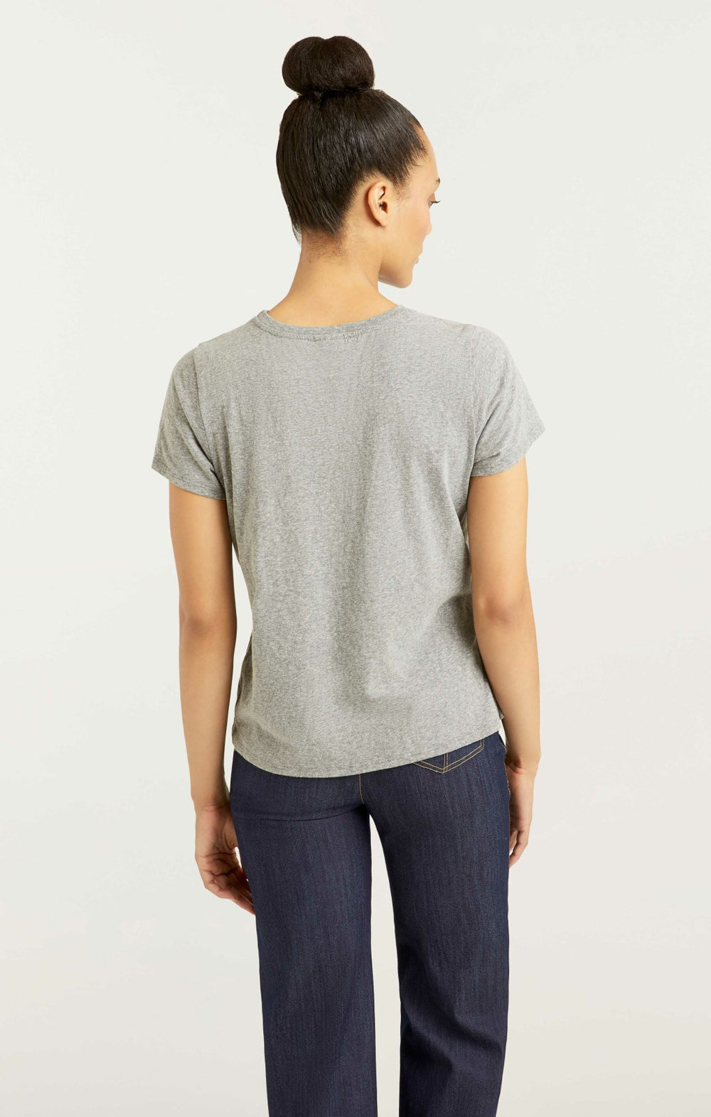 Paris New York Tee Heather Grey/Black