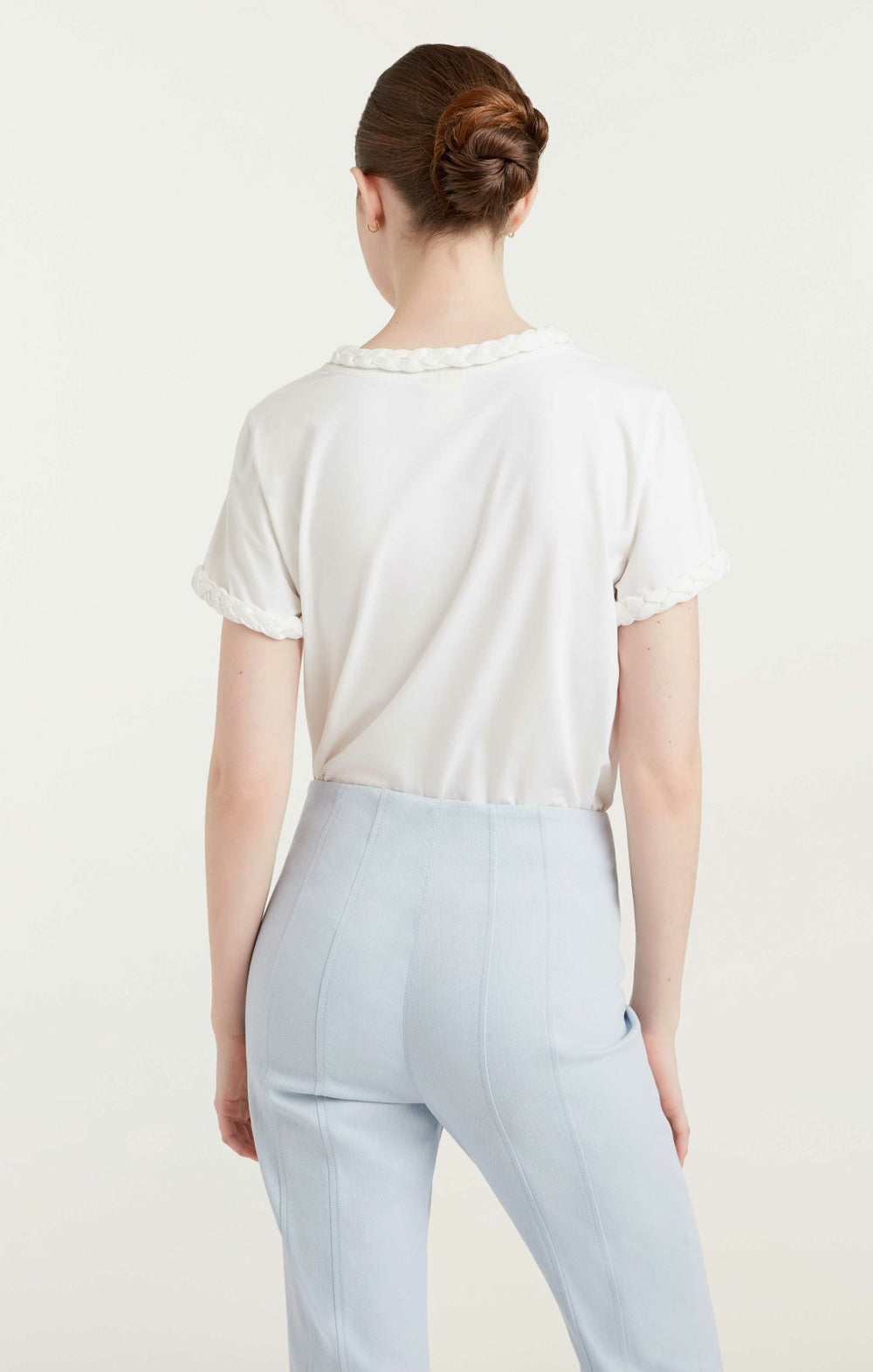 Braided Tee White