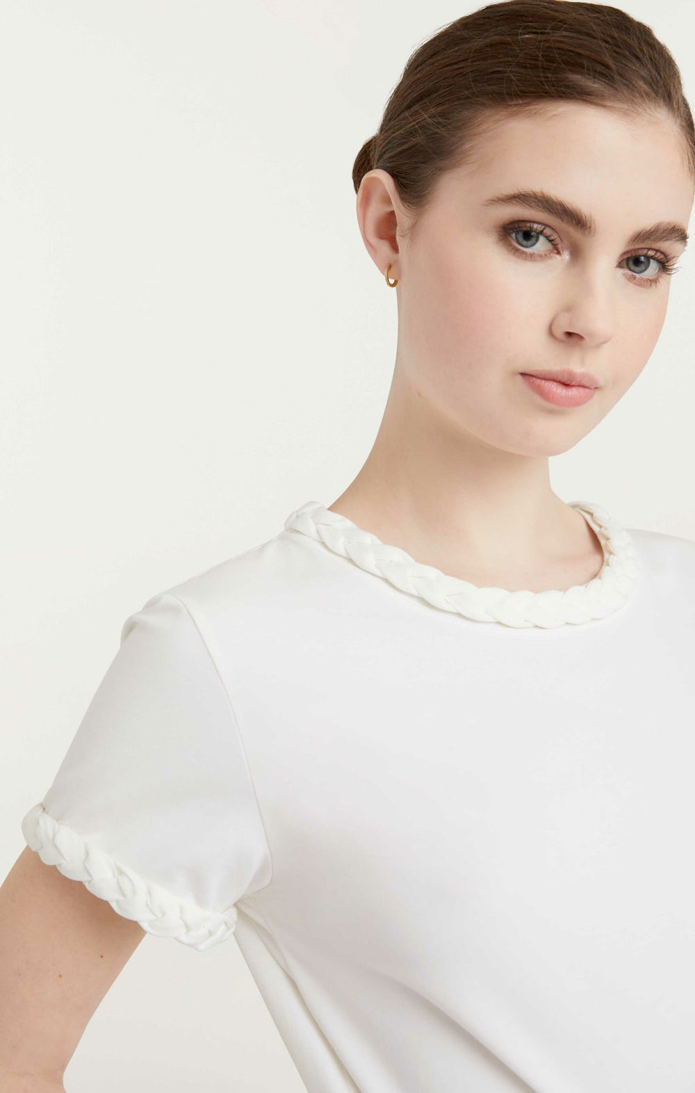 Braided Tee White