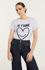 Smiling Heart Tee White