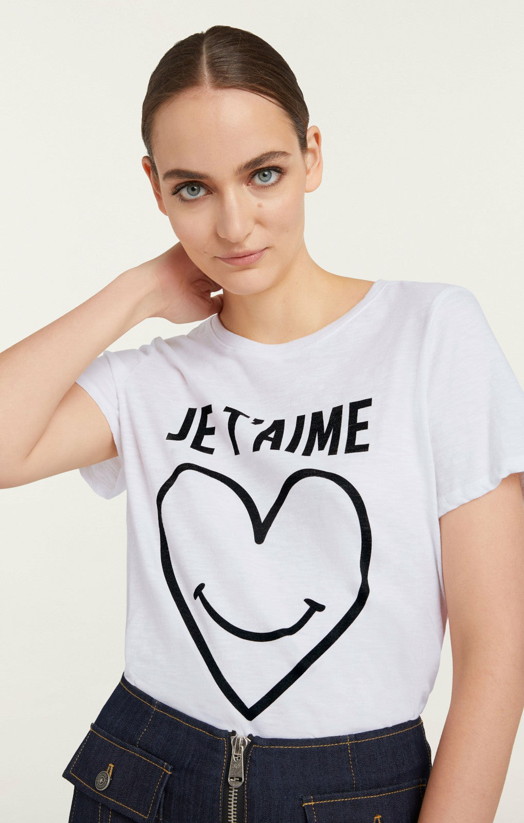 Smiling Heart Tee White