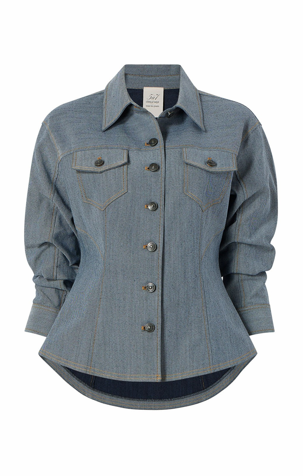 Reverse Denim Scrunched Canyon Jacket Light Indigo