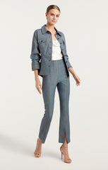 Reverse Denim Scrunched Canyon Jacket Light Indigo