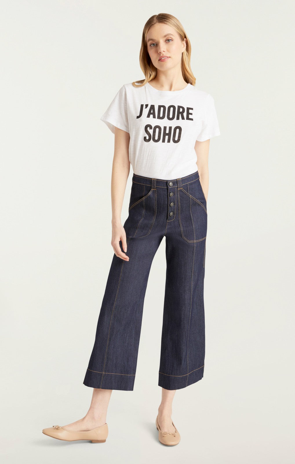J'adore Soho Tee White/Black