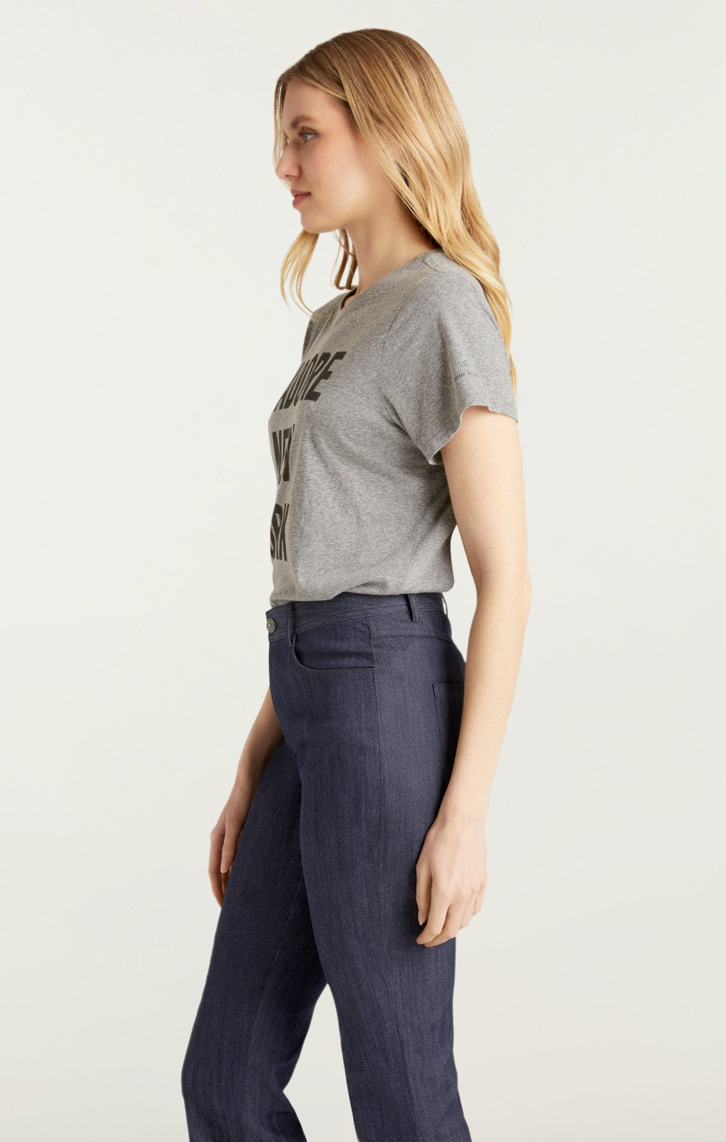 J'adore New York Tee Heather Grey/Black