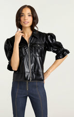 Lite Vegan Leather Holly Jacket Black