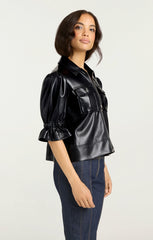 Lite Vegan Leather Holly Jacket Black