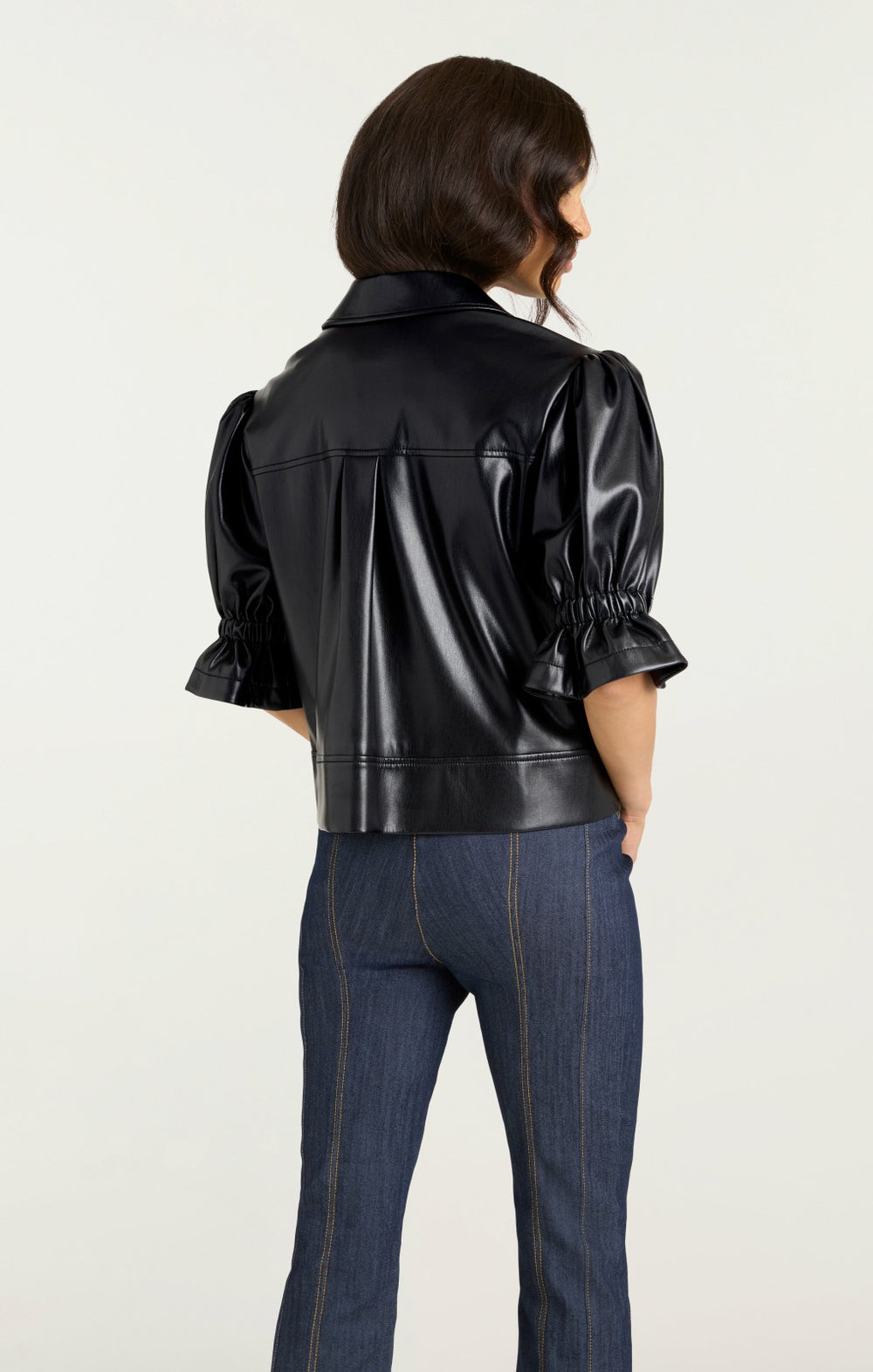Lite Vegan Leather Holly Jacket Black