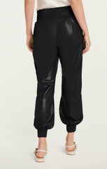 Lite Vegan Leather Jenning Pants Black