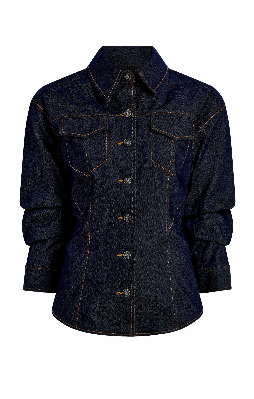 Denim Scrunched Canyon Jacket Indigo