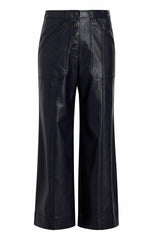 Vegan Leather Benji Pant Navy