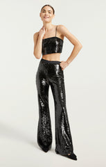 Sequin Nikki Top Black