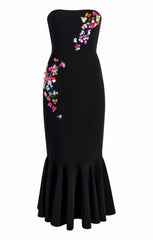 Paillette Vines Juniper Dress Black/Multi