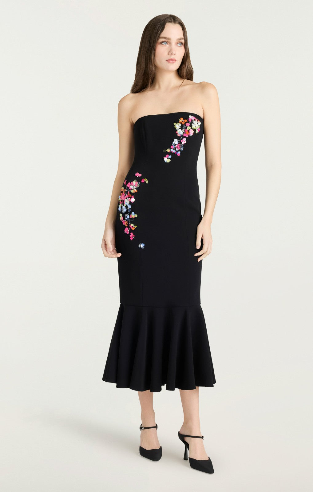 Paillette Vines Juniper Dress Black/Multi