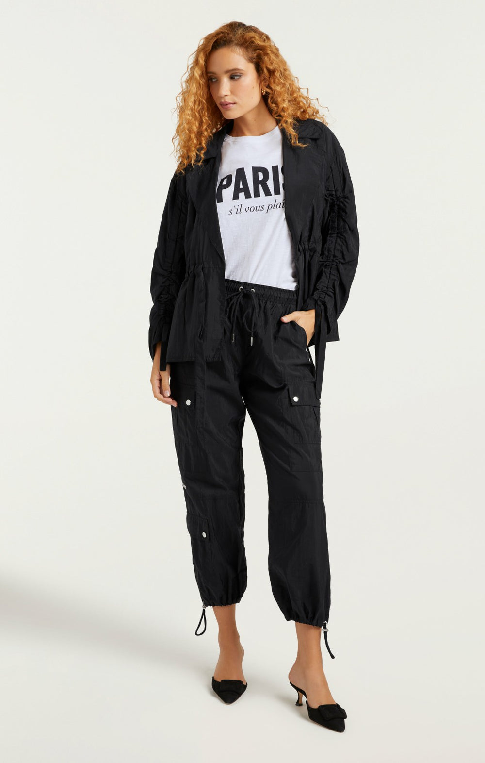 Nitsan Parachute Pant Black