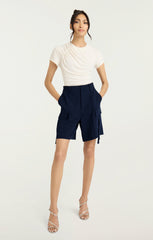 Crepe Odilia Short Navy
