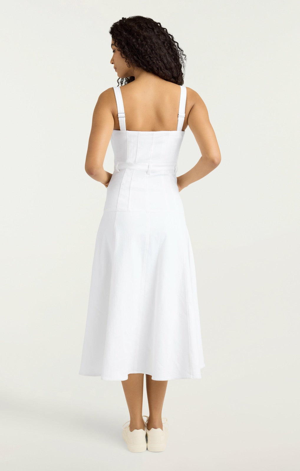 Veena Dress White