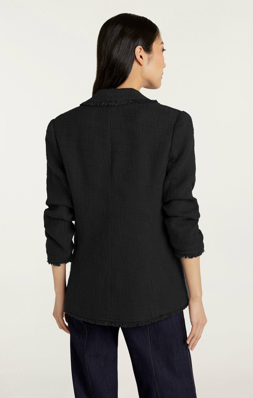 Boucle Khloe Blazer Black