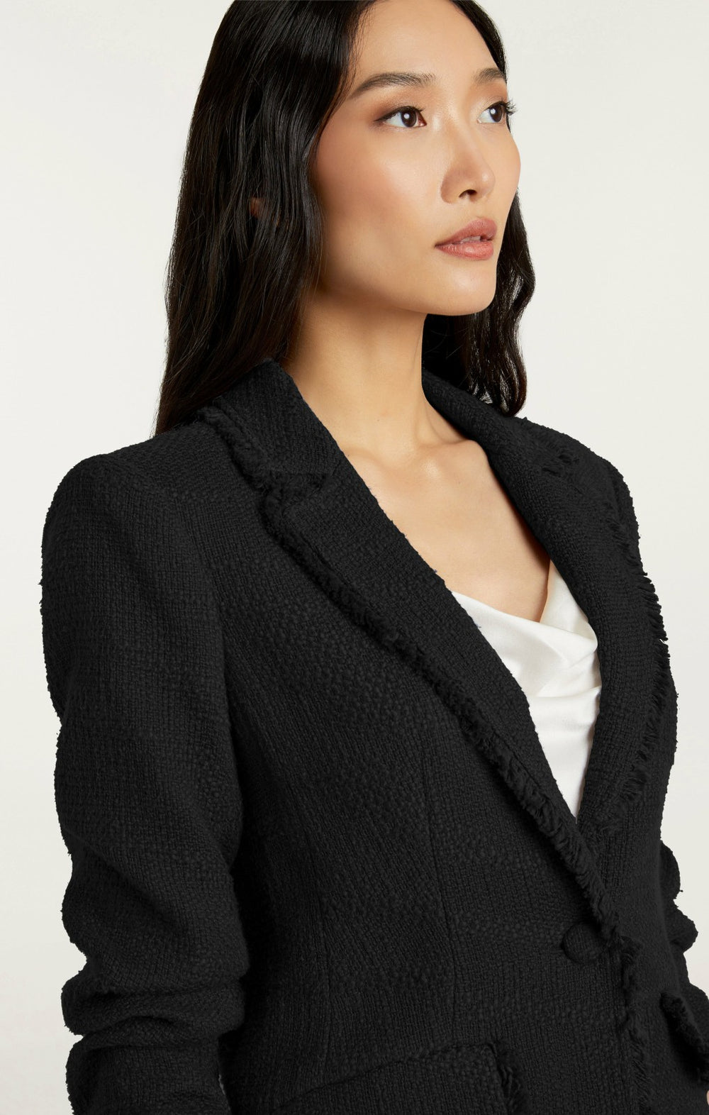 Boucle Khloe Blazer Black