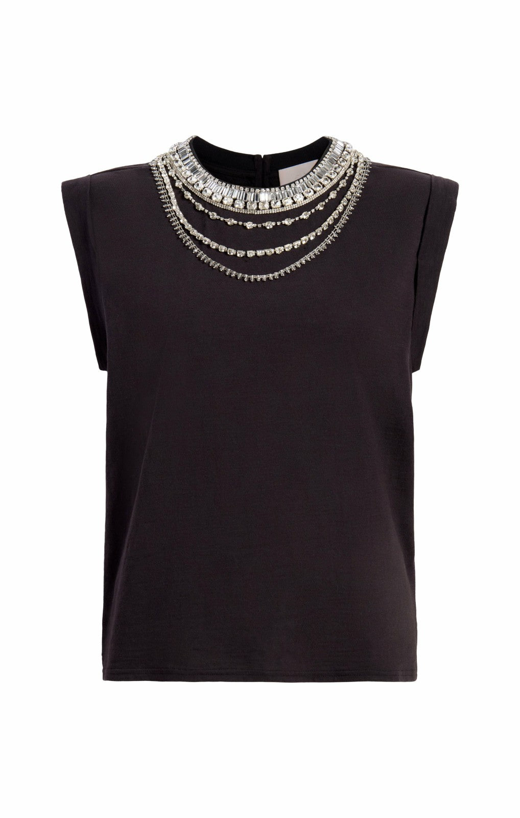 Layered Necklace Bella Tee Black