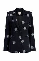 Crystal Dot Karlie Blazer Black/Silver