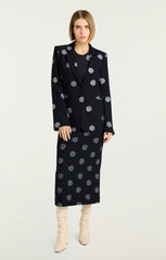 Crystal Dot Karlie Blazer Black/Silver
