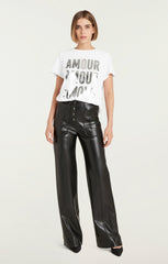 Amour Amour Amour Foiled Tee White/Silver