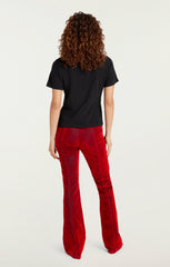 Kisses Je Taime Shrunken Tee Black/Rosewood