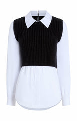 Mara Shaker Pullover Black