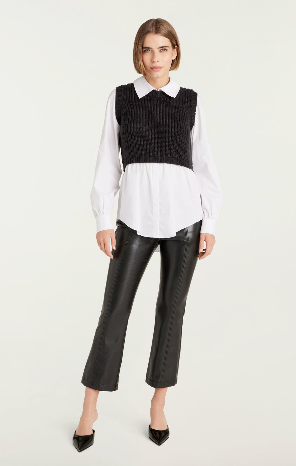 Mara Shaker Pullover Black
