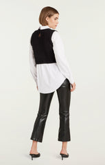 Mara Shaker Pullover Black