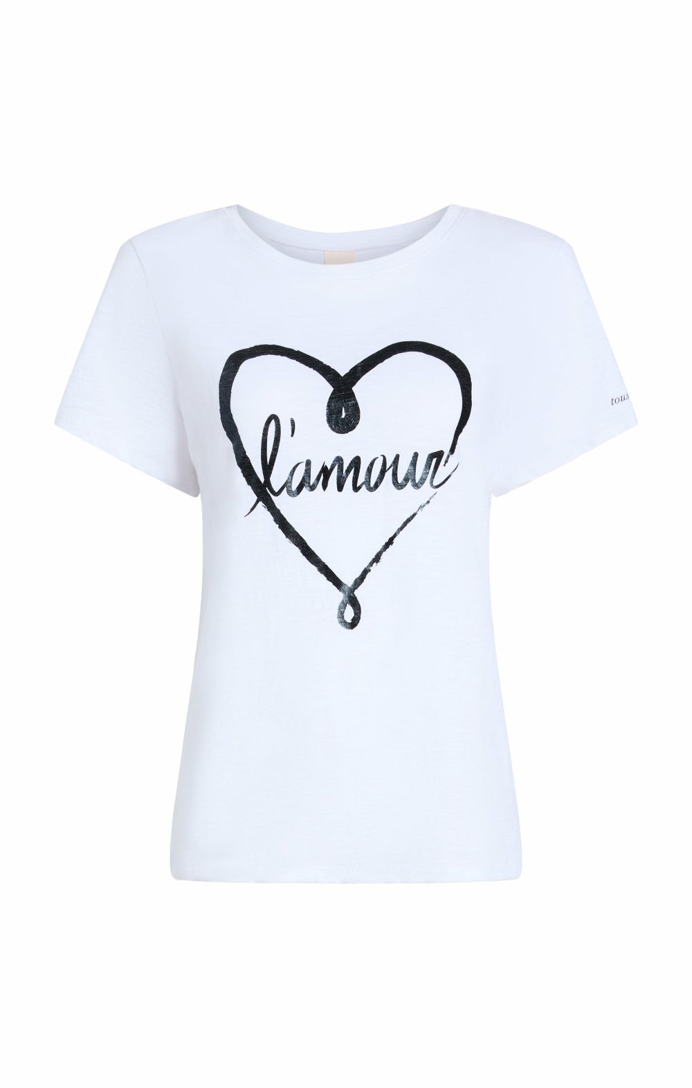 Doodled L'amour Tee White/Black