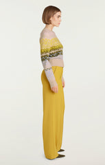 Lace Fair Isle Pullover Oatmeal Multi