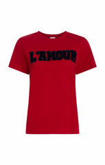 Toweled L'amour Shrunken Tee Rosewood/Navy