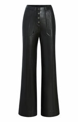 Vegan Leather Long Benji Pant Black