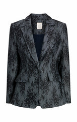 Bonded Lace Sallie Blazer Light Indigo/Black