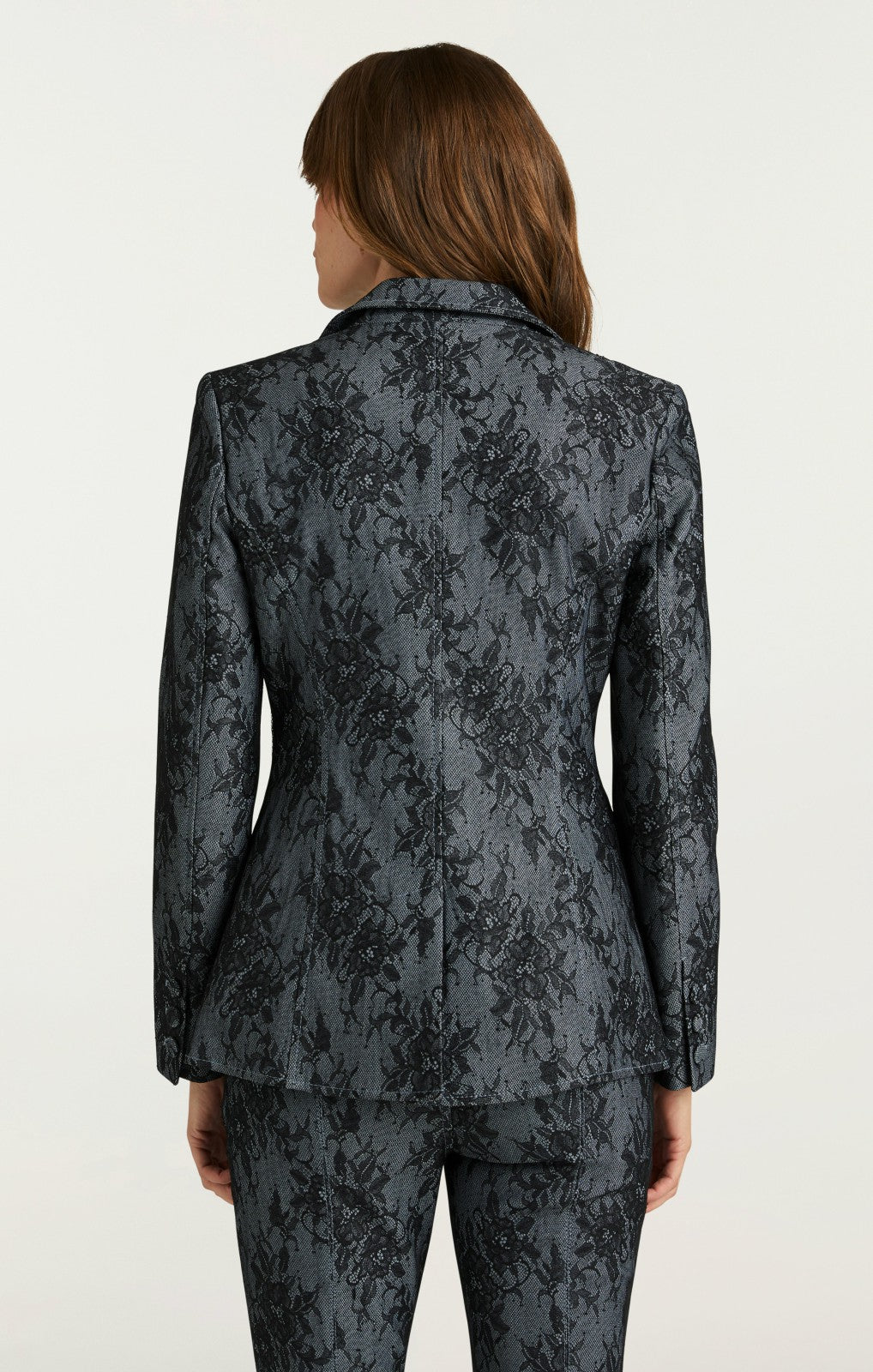 Bonded Lace Sallie Blazer Light Indigo/Black
