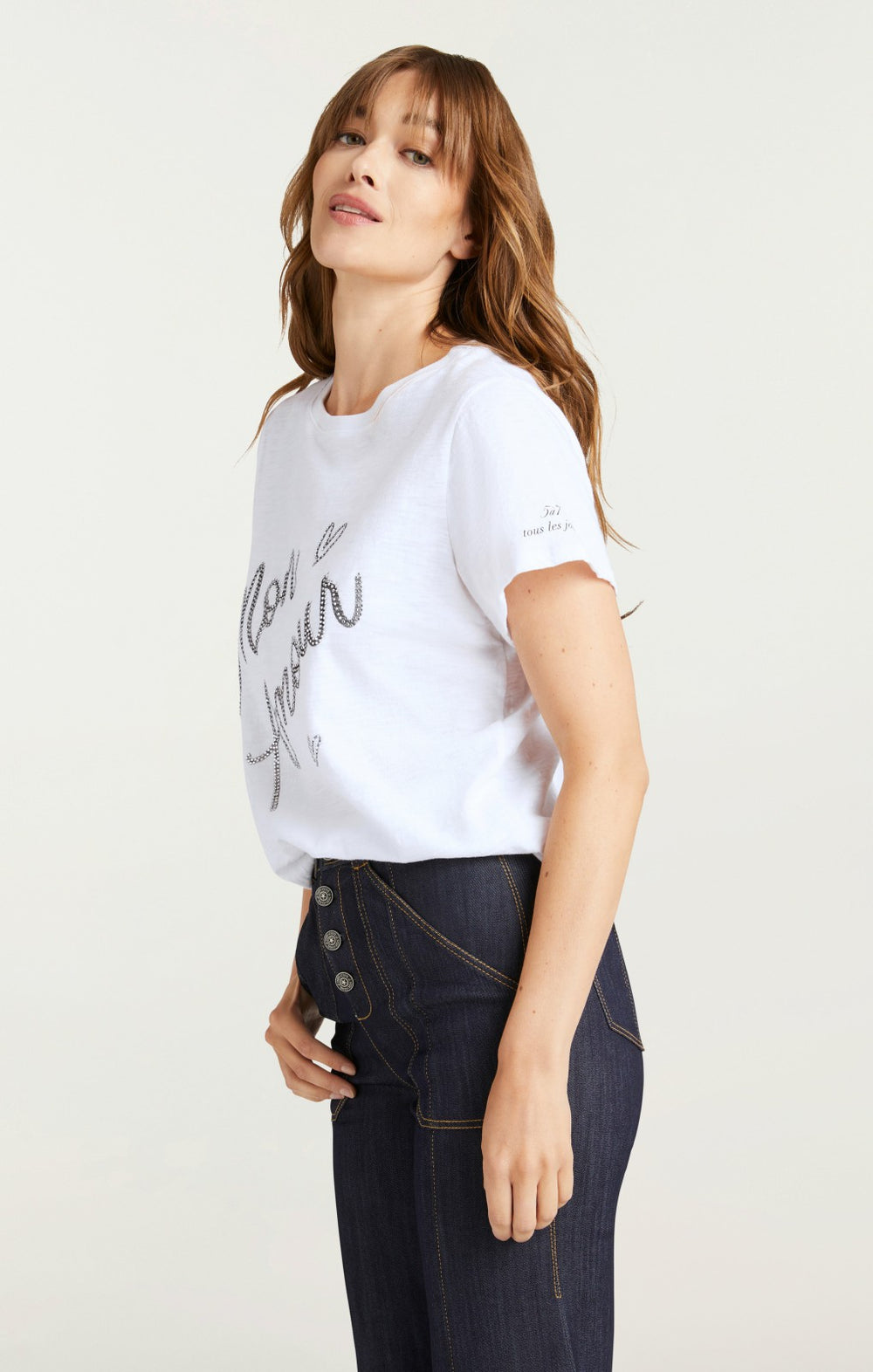 Heatset Mon Amour Tee White/Black