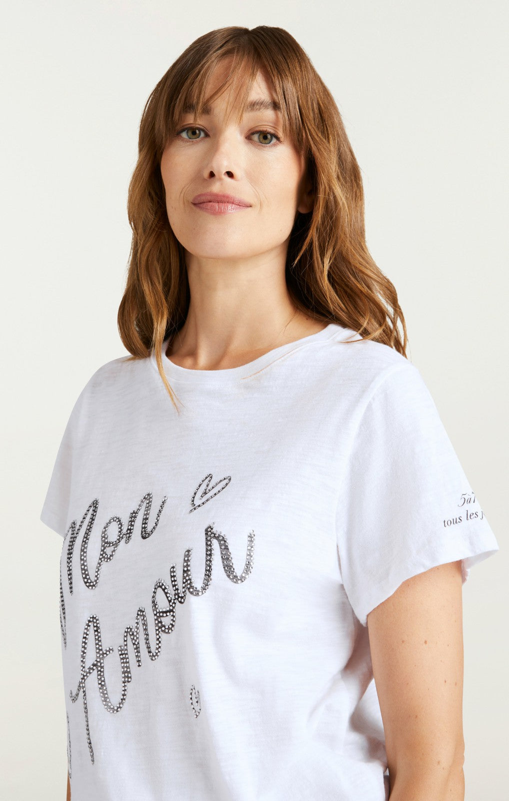 Heatset Mon Amour Tee White/Black