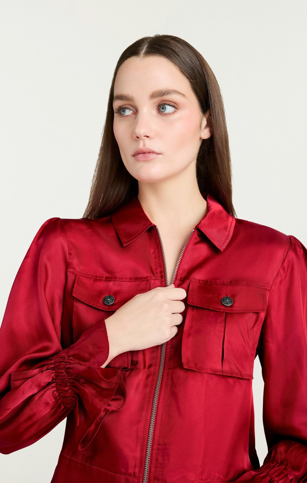 Long Sleeve Holly Jacket Red Currant