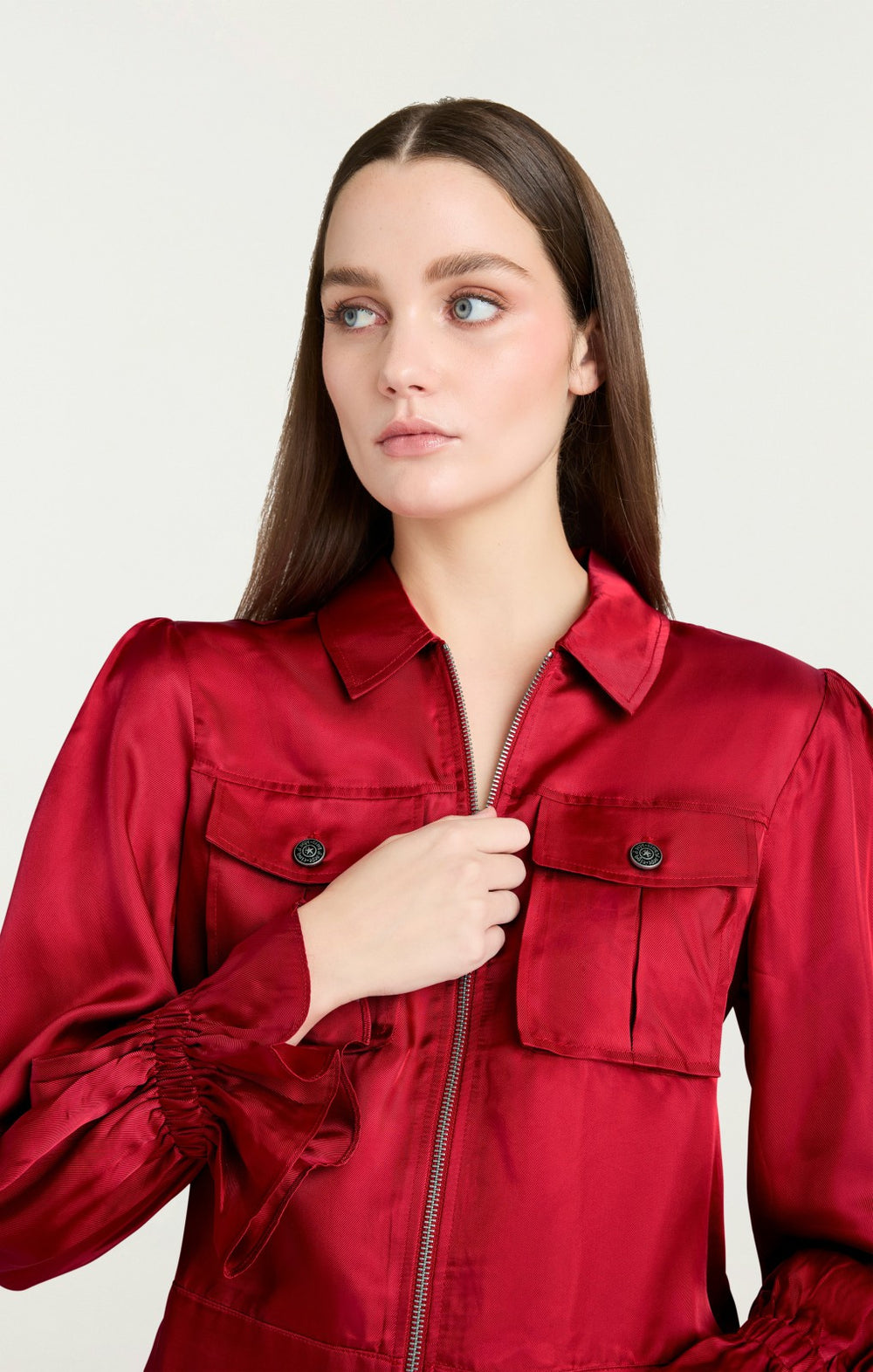 Long Sleeve Holly Jacket Red Currant